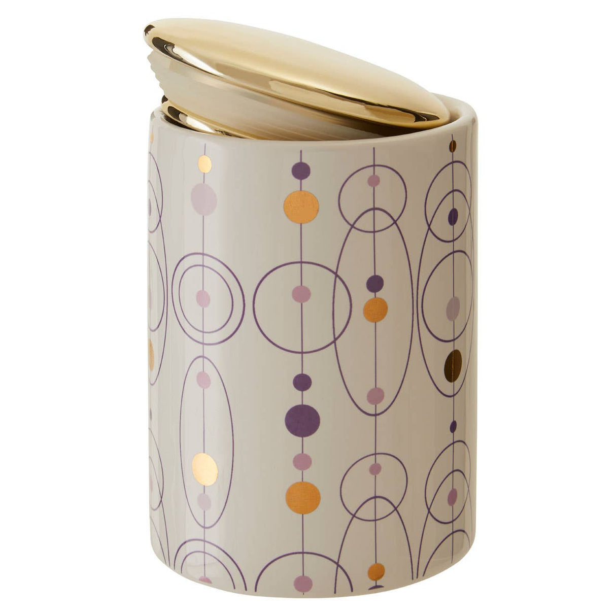 Fenwick Canister with Gold Finish Lid