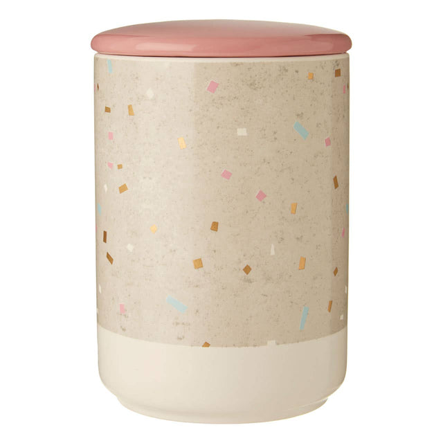 Lozica Large Recycled Grey White Storage Canister