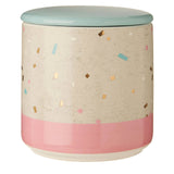 Lozica Medium Recycled Grey Pink Storage Canister