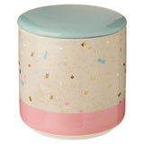 Lozica Medium Recycled Grey Pink Storage Canister
