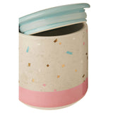 Lozica Medium Recycled Grey Pink Storage Canister