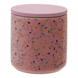 Yuki Medium Pink Terrazzo Storage Canister