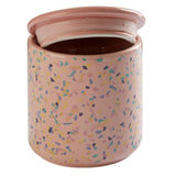 Yuki Medium Pink Terrazzo Storage Canister