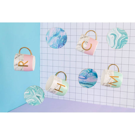 Mimo Pastel Pink C Letter Monogram Mug