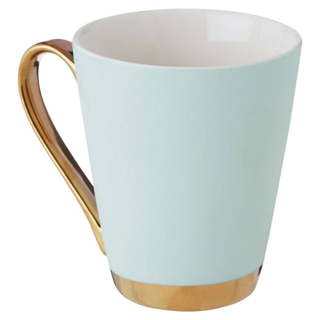 Mimo Green Frosted Deco F Letter Monogram Mug