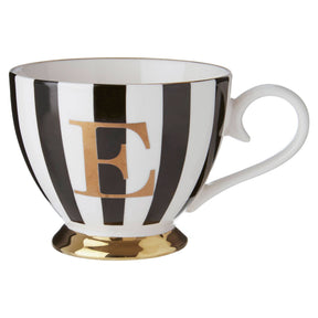 Mimo Duchess E Letter Monogram Mug