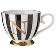 Mimo Duchess N Letter Monogram Mug