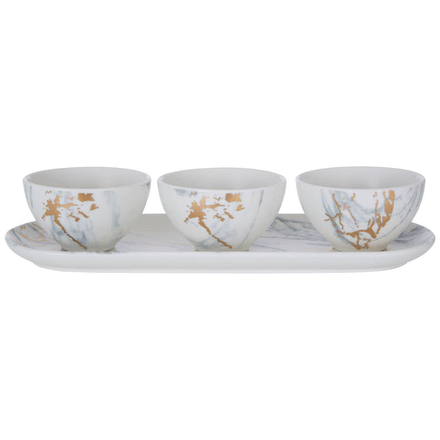 Marble Luxe 4 Piece Tapas Set