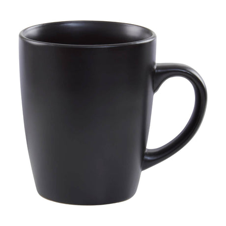 16 Piece Black Stoneware Dinner Set