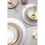 Twelve Piece Grey Stoneware Dinner Set