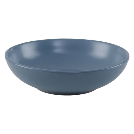 Twelve Piece Blue Stoneware Dinner Set