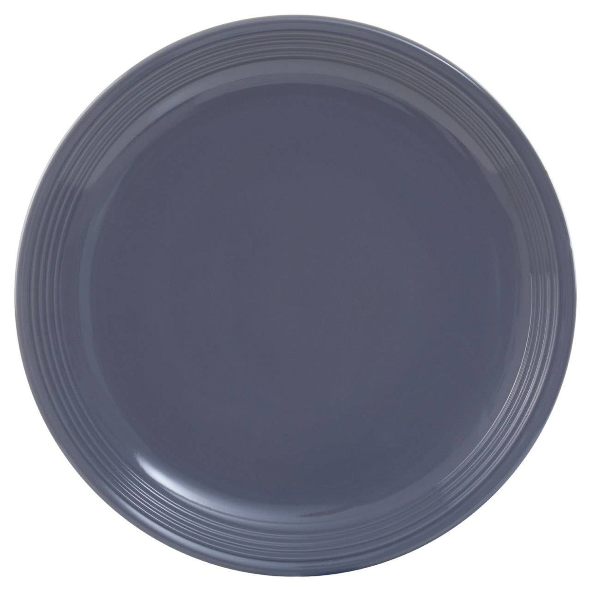 16 Piece Dark Grey Stoneware Dinner Set With Grooves