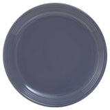 16 Piece Dark Grey Stoneware Dinner Set With Grooves