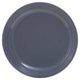 16 Piece Dark Grey Stoneware Dinner Set With Grooves