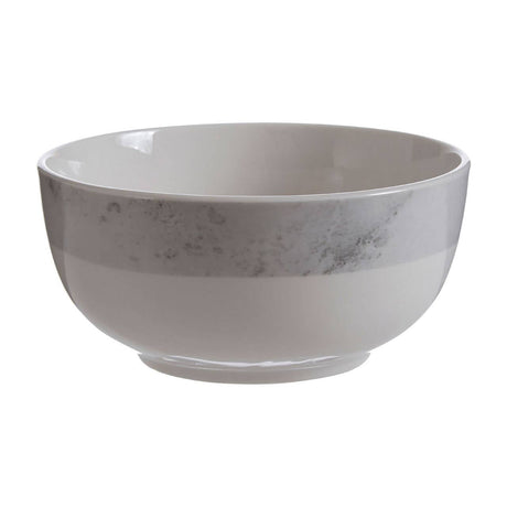 Avie 16Pc White And Grey Marble Dinner Set