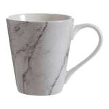 Avie 16Pc White And Grey Marble Dinner Set