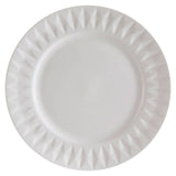 Avie 16Pc White Embossed Dinner Set