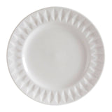 Avie 16Pc White Embossed Dinner Set