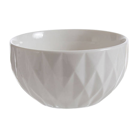 Avie 16Pc White Embossed Dinner Set
