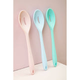 Zing Light Green Silicone Slotted Spoon