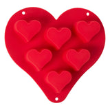 Mimo Red Silicone 6 Baking Mould