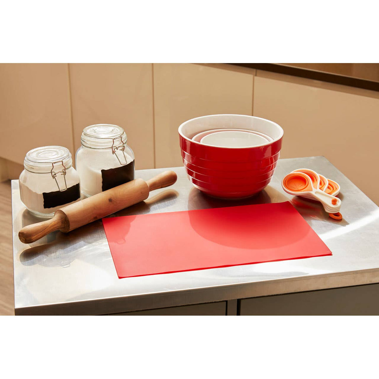 Zing Red Silicone Baking Mat