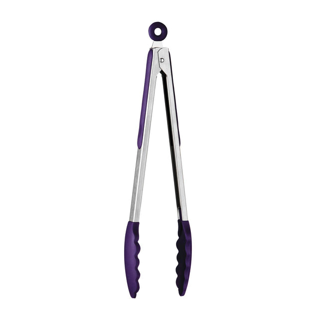 Zing Purple Silicone Tongs