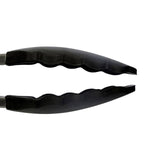 Zing Black Silicone And Stainless Steel Tongs