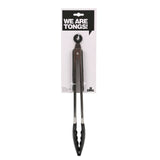 Zing Black Silicone And Stainless Steel Tongs