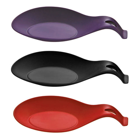 Black Silicone Zing Spoon Rest