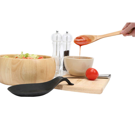 Black Silicone Zing Spoon Rest
