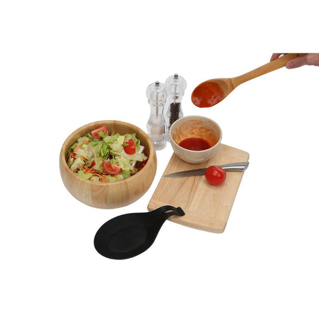 Black Silicone Zing Spoon Rest