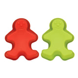 Hallie Silicone Set Of Two Gingerbread Men Cake Moulds.