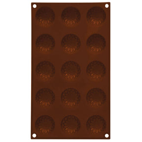15 Sunflower Brown Chocolate Mould
