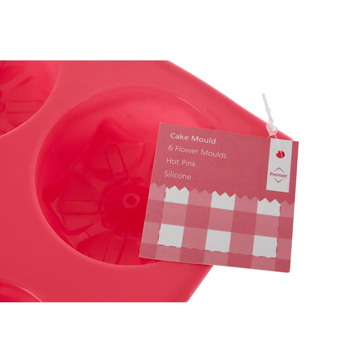 6 Flower Hot Pink Cake Mould
