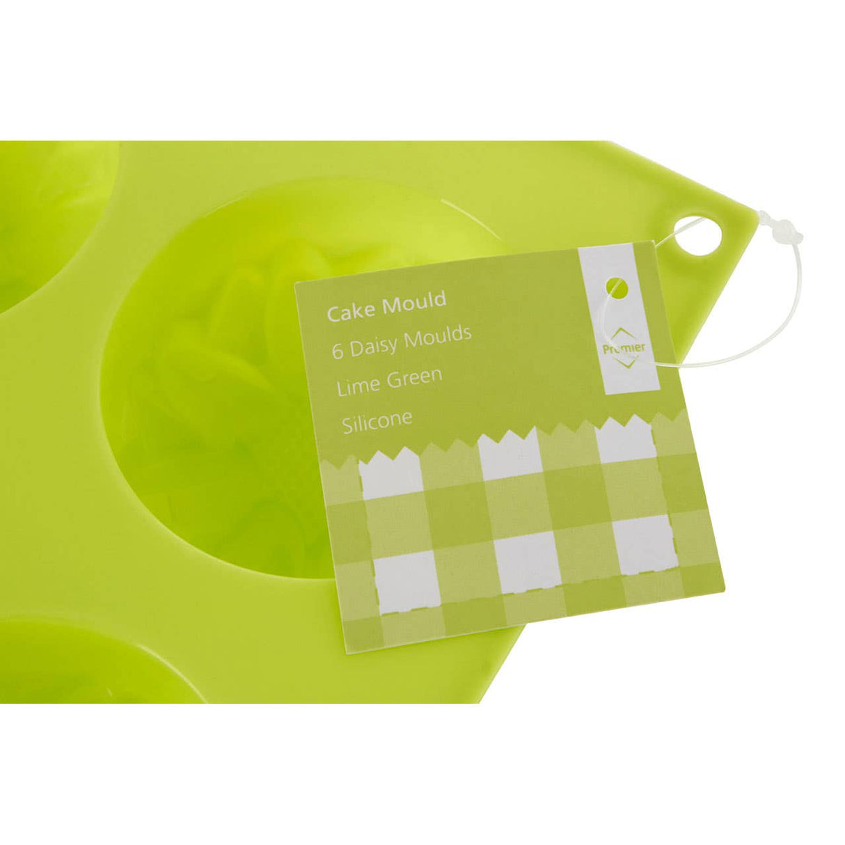 6 Daisy Lime Green Cake Mould