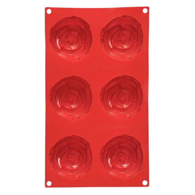 6 Rose Red Cake Mould