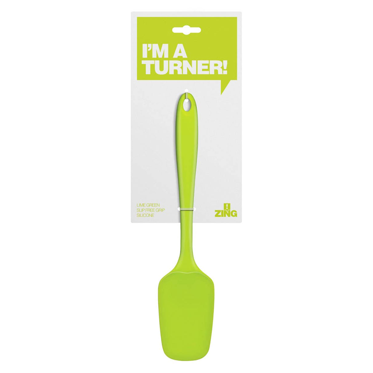 Zing Lime Green Silicone Turner