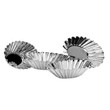 Set Of Four Oval Fluted Cake Moulds