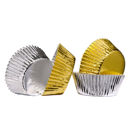 Silver And Gold 60Pcs Medium Cupcake Cases