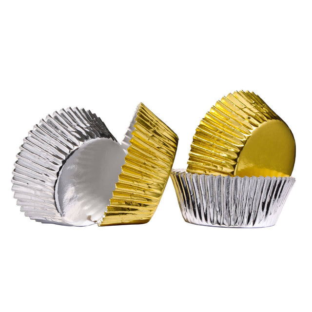 Silver And Gold 60Pcs Medium Cupcake Cases