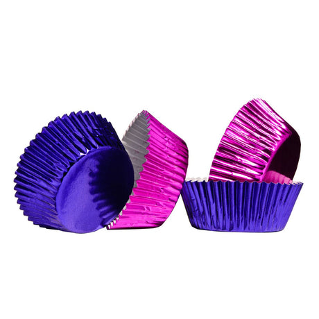 Purple And Fuchsia Cupcake Cases