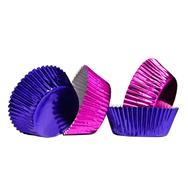 Purple And Fuchsia Cupcake Cases