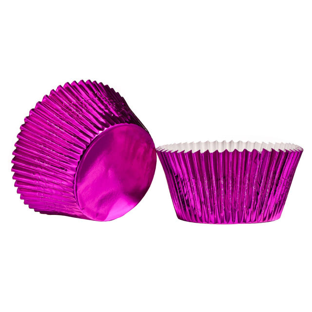 Fuchsia 40Pcs Large Cupcake Cases