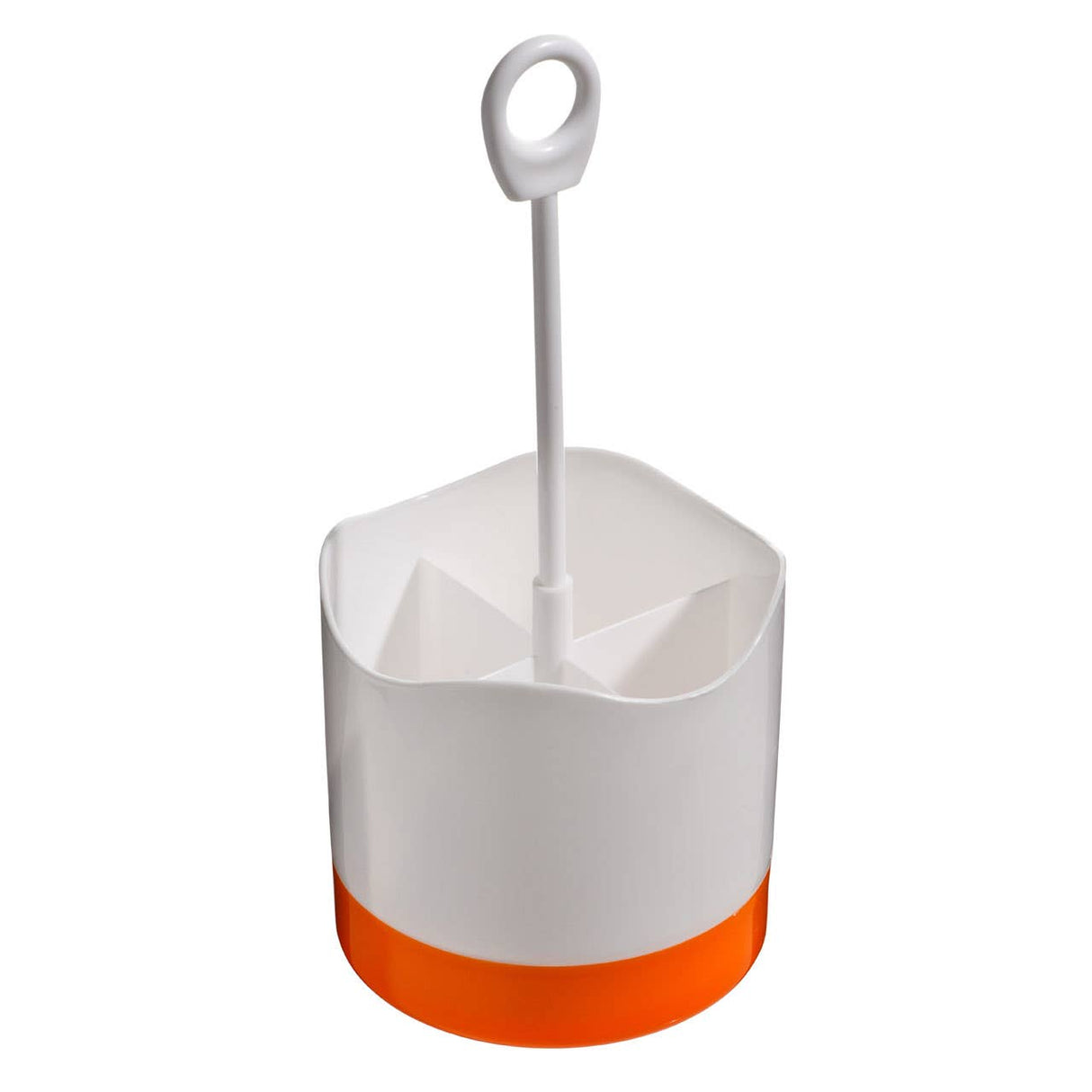 Orange and White Plastic Cutlery Caddy