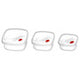 Kuda Clear Plastic Storage Containers Set