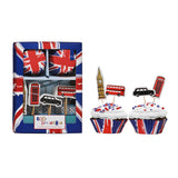 Diva Cool Britannia Cupcake Cases and Toppers Set