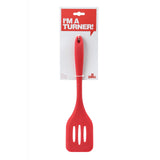 Zing Red Silicone Slotted Turner