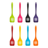 Zing Black Silicone Slotted Turner