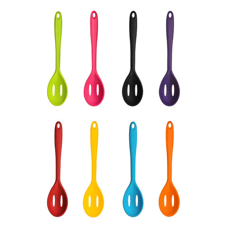 Zing Orange Silicone Slotted Spoon